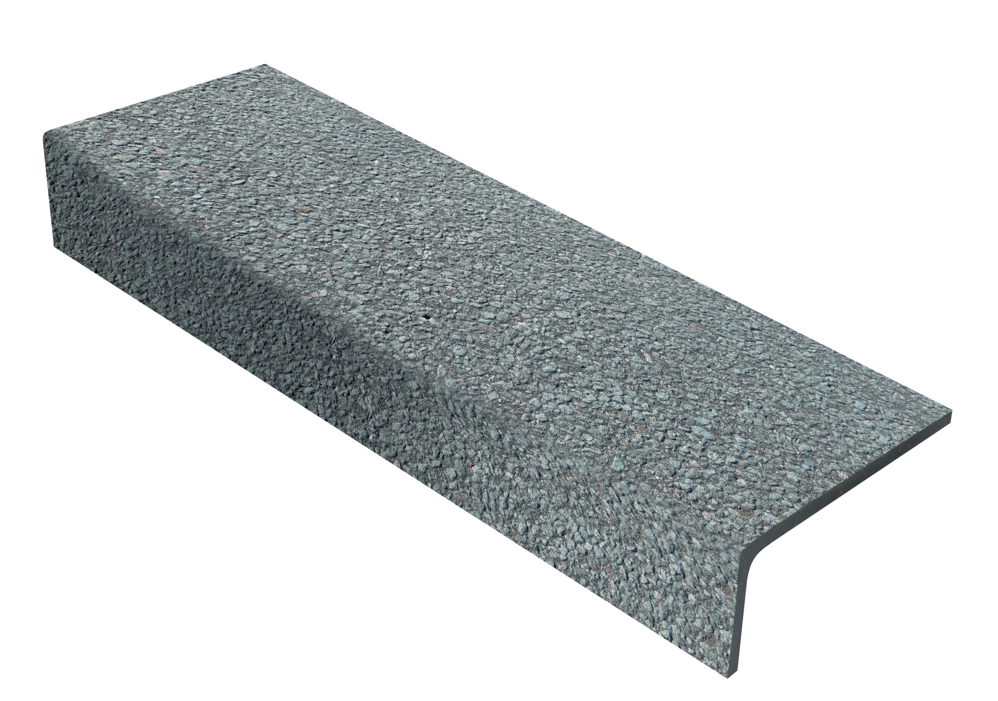 Ступень 1210х350х180 (Состаренный габбро, серый)