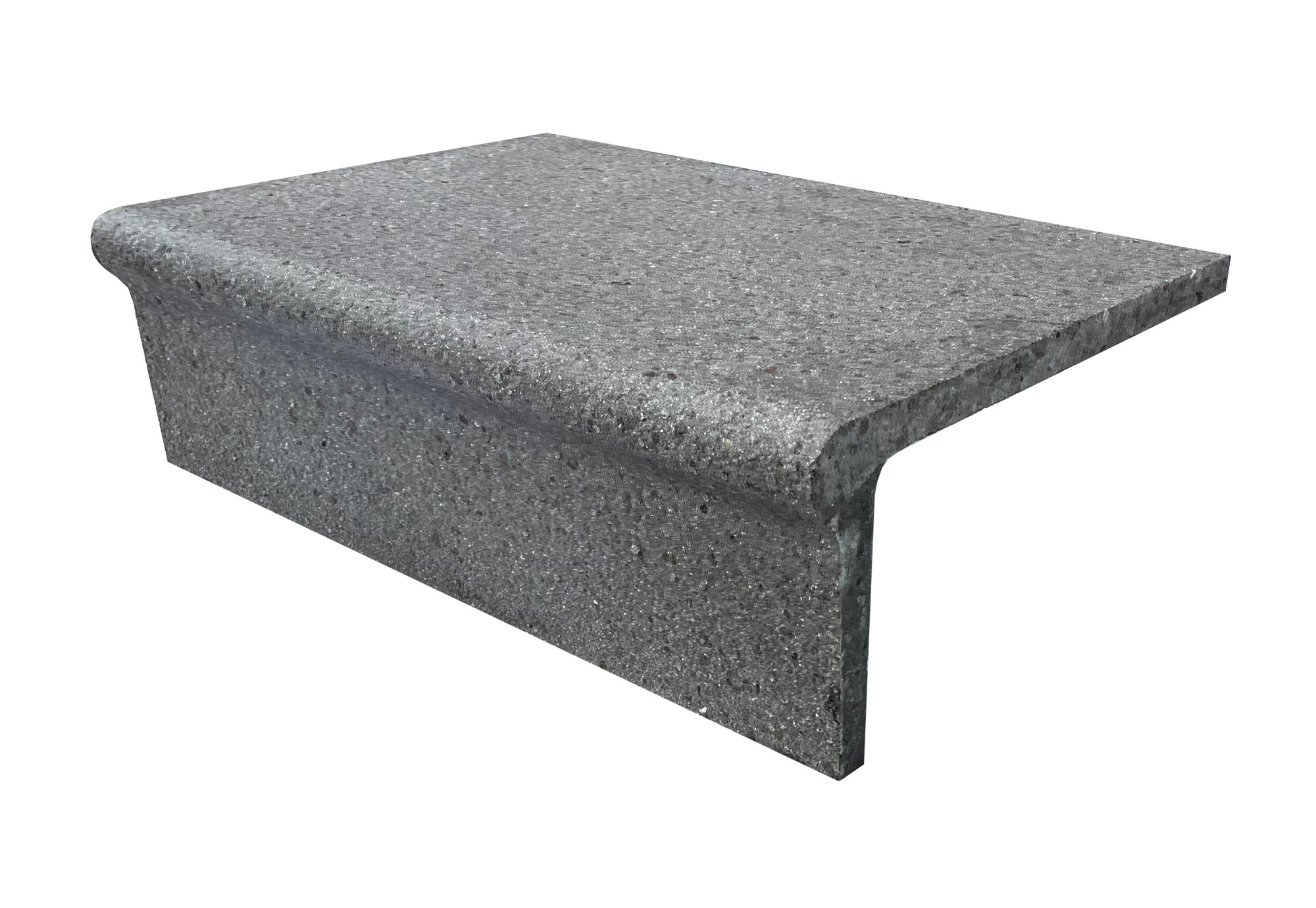 Ступень Милано 600х380х190 (Состаренный габбро, серый)